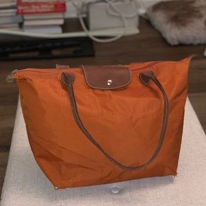 LONGCHAMP Large Le Pliage Tote - Orange